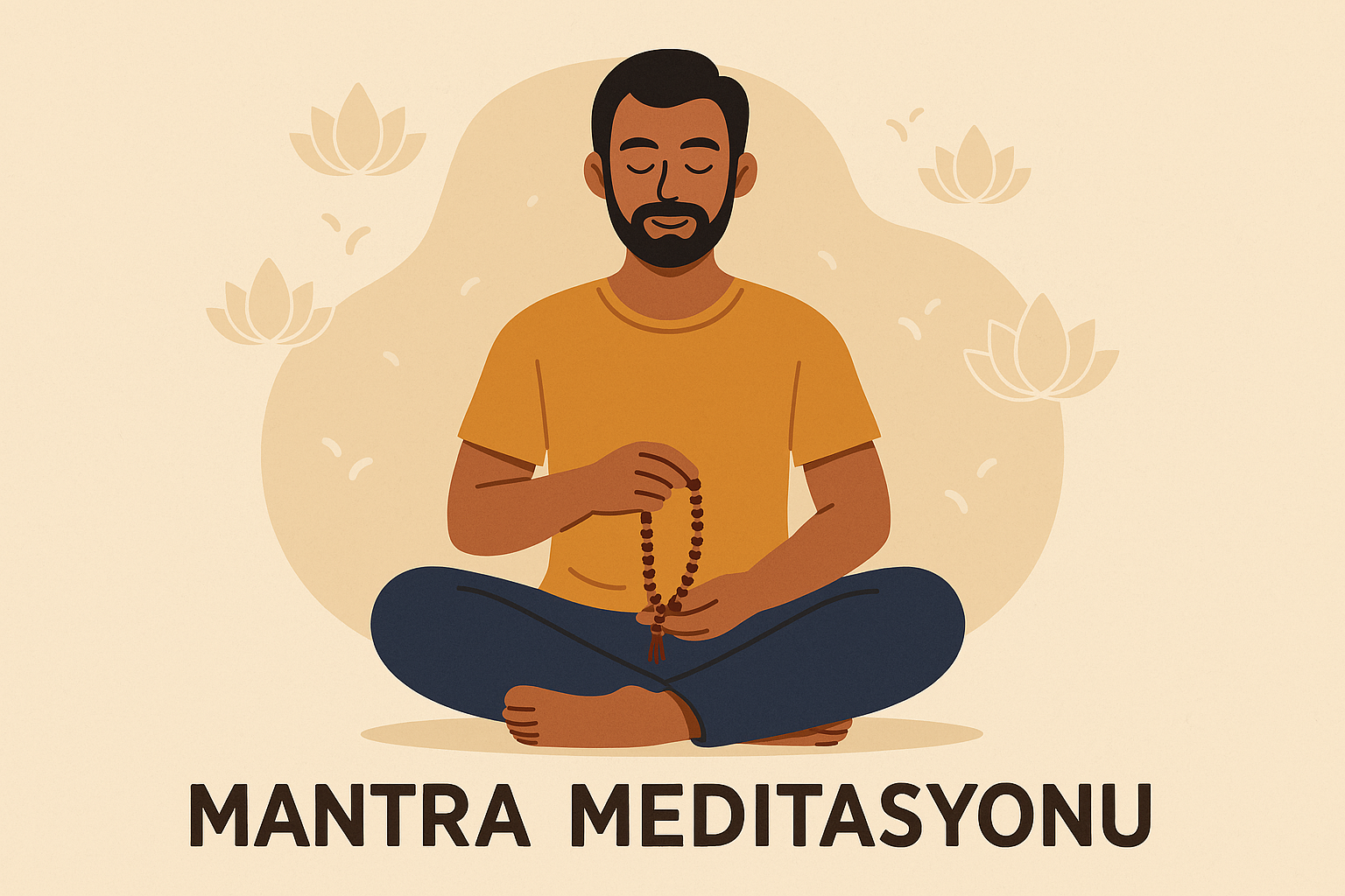 mantra meditasyonu yapan adam